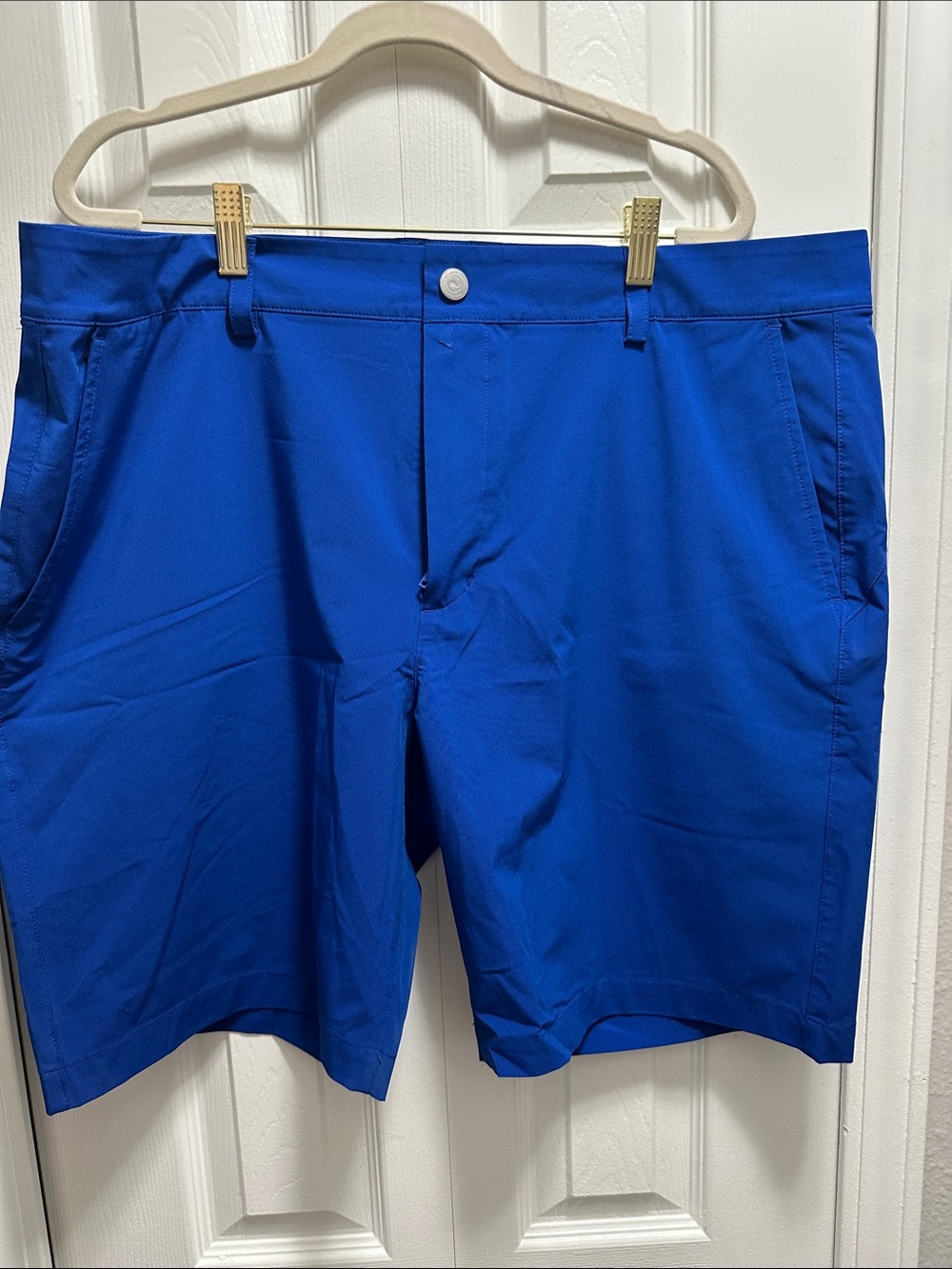 Vineyard Vines Men's Flat Front Shorts - Royal Blue 🐳 size 38